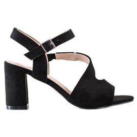 S. BARSKI Trendiga högklackade sandaler från S.BARSKI svart