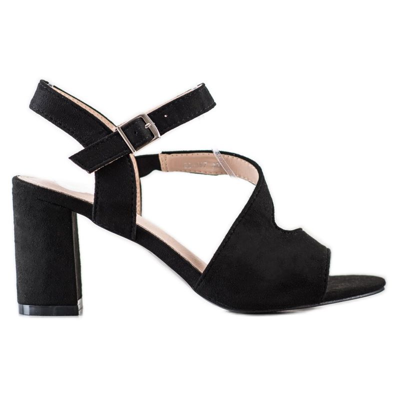 S. BARSKI Trendiga högklackade sandaler från S.BARSKI svart