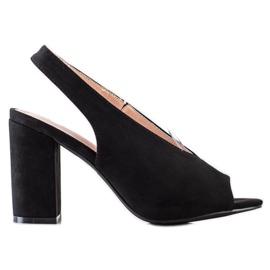 S. BARSKI Byggda sandaler S.BARSKI svart