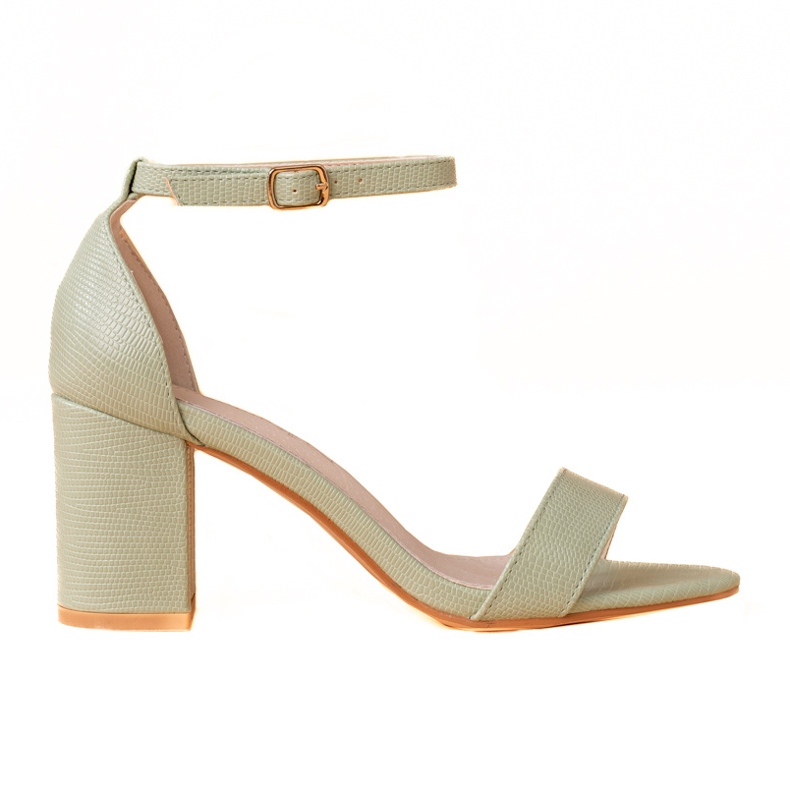 Goodin Kalsic högklackade sandaler grön