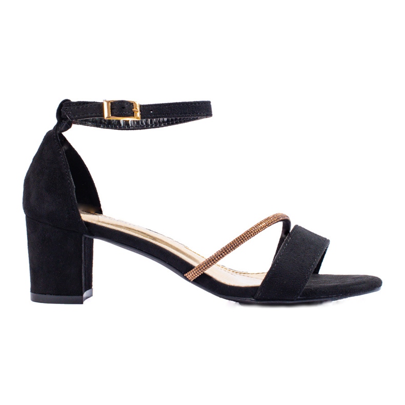 Goodin Eleganta sandaler med cubic zirconia svart