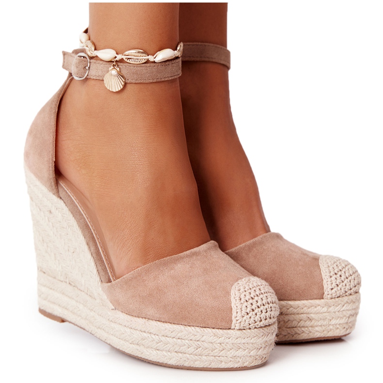 Avocado Wedge Sandaler Ljusbrun beige