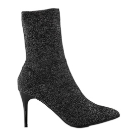 Sabatina Vårstövlar på hög klack svart