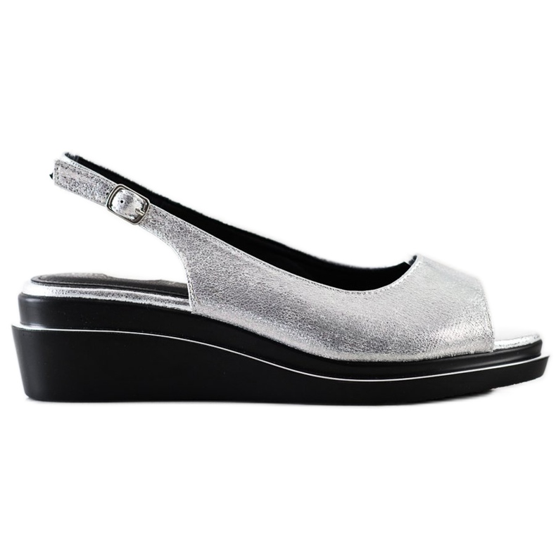 Goodin Glänsande silver sandaler silver-