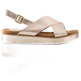 Goodin Gyllene sandaler på plattformen