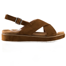 Goodin Bruna sandaler på plattformen