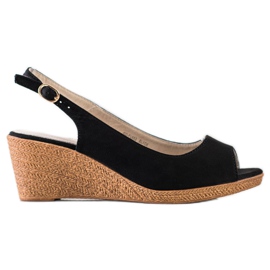 Goodin Casual Wedge Sandals svart