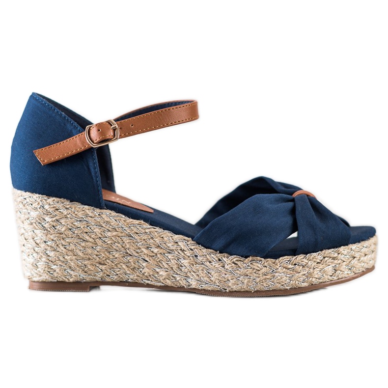 Goodin Sandaler i kilklack marinblå