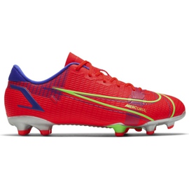 Nike Mercurial Vapor 14 Academy FG / MG Junior CV0811 600 fotbollsskor röd röd