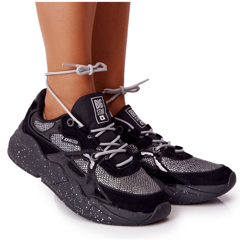 Kvinnors sportskor Memory Foam Big Star HH274325 Svart