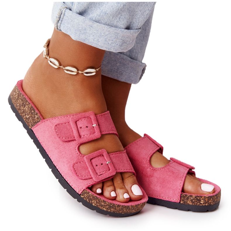 MSMG Rosa Jennifer mocka tofflor på kork sula