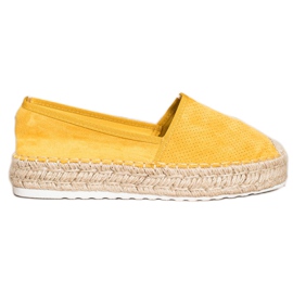 Seastar Openwork Espadrilles med mocka gul
