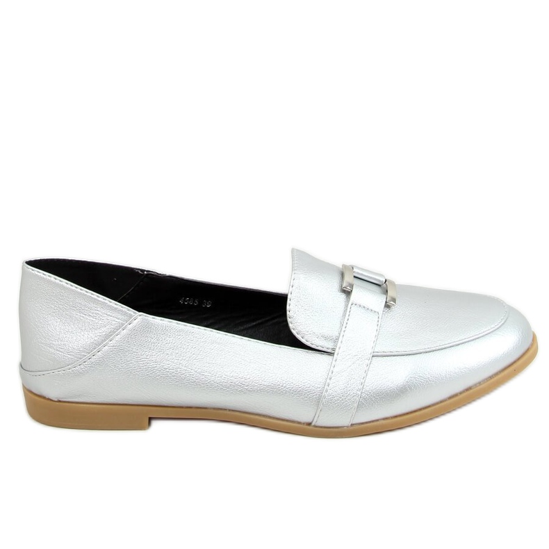 Silver Loafers för kvinnor 4585 Silver silver-