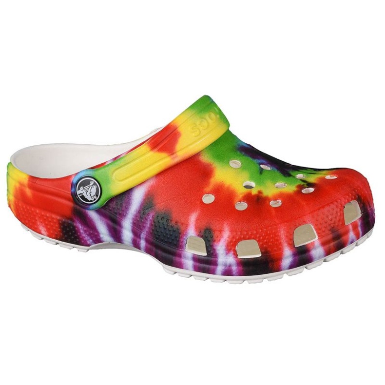 Crocs Classic Tie-Dye Graphic K Clog Jr 205451-90H mångfärgad gul