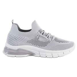 Filippo Snörning, öppet sneakers grå