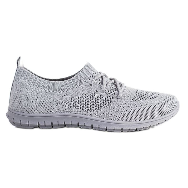 SHELOVET Grå openwork sneakers