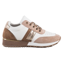 SHELOVET Fritidsskor vit mångfärgad