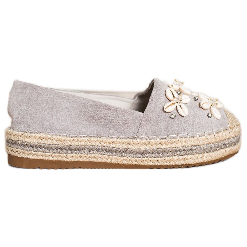 Seastar Espadriller med skal beige