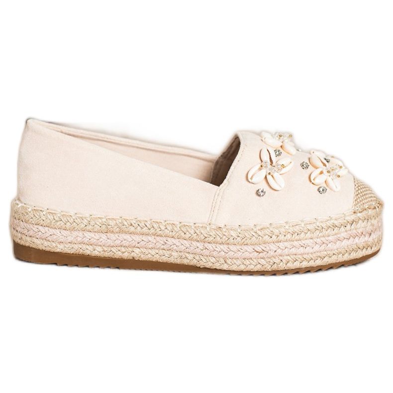 Seastar Espadriller med skal beige