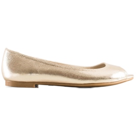 Goodin Casual Open Toe -pumpar gyllene