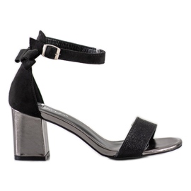 Sandaler med rosett VINCEZA svart