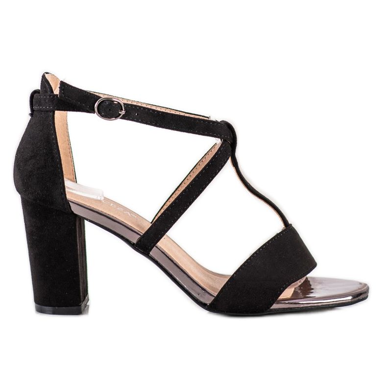 Snygga sandaler på VINCEZA Bar svart