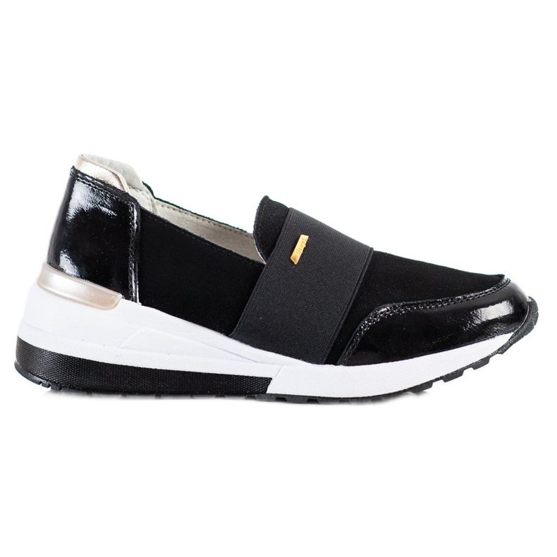 Goodin Svart läder sneakers