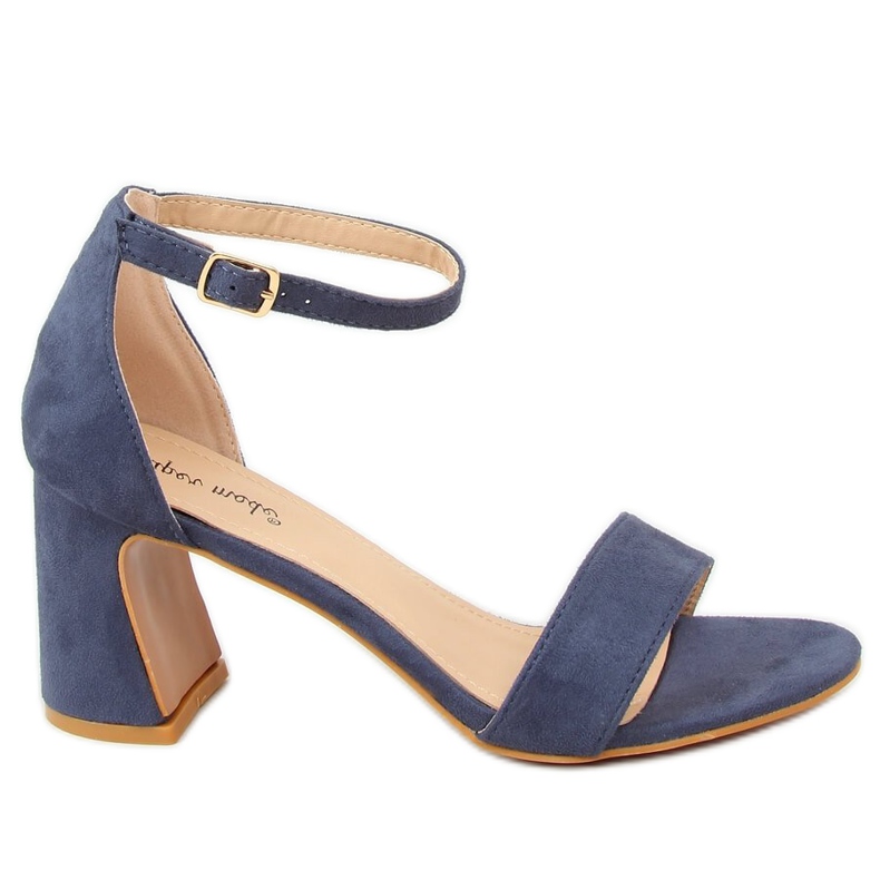Blå högklackade sandaler 8741 Blå