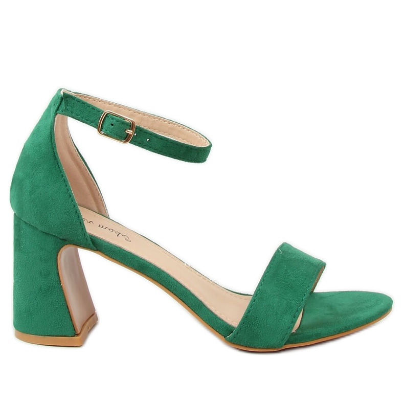 Gröna högklackade sandaler 8741 Grön