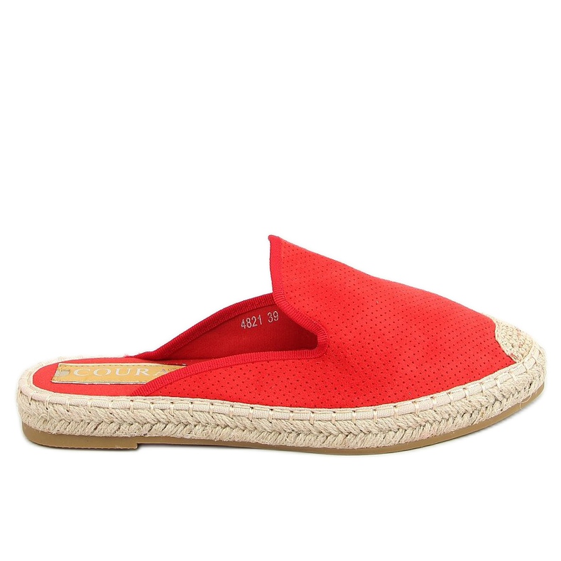Röd Kvinnors espadriller röd 4821 Röd