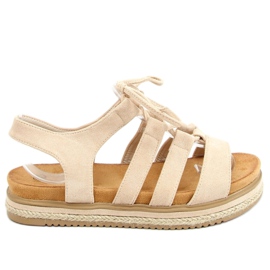 Sandaler espadrilles W86 Beige