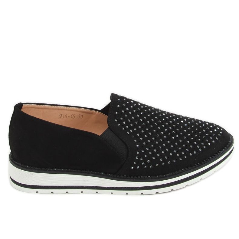 Svarta öppningsskor 918-15 Svart