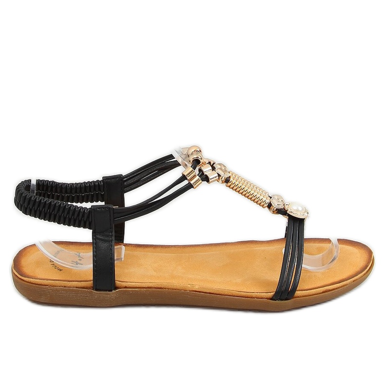 Svarta damsandaler H075 Negro