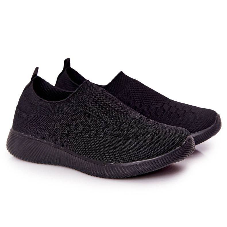 EVE Barns sportskor Slip-On svart skolresa