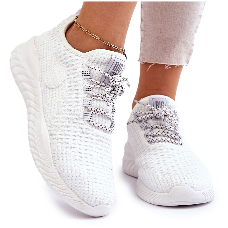 Kvinnors sportskor Memory Foam Big Star HH274296 Vit