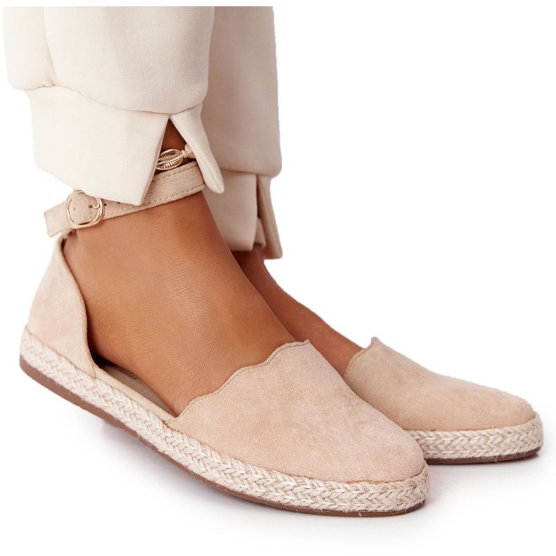 S.Barski Mocka Espadrilles På Halm Sula S. Bararski Beige