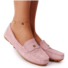 S.Barski Dam mocka loafers S. Bararski rosa