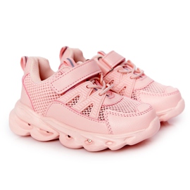 Barns sneakers med upplyst sula Led rosa så coolt!