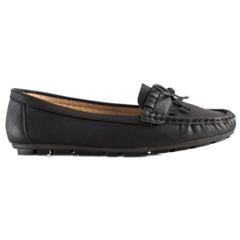 Clowse Svarta loafers med rosett