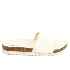 Dam beige kork tofflor 38840 Beige