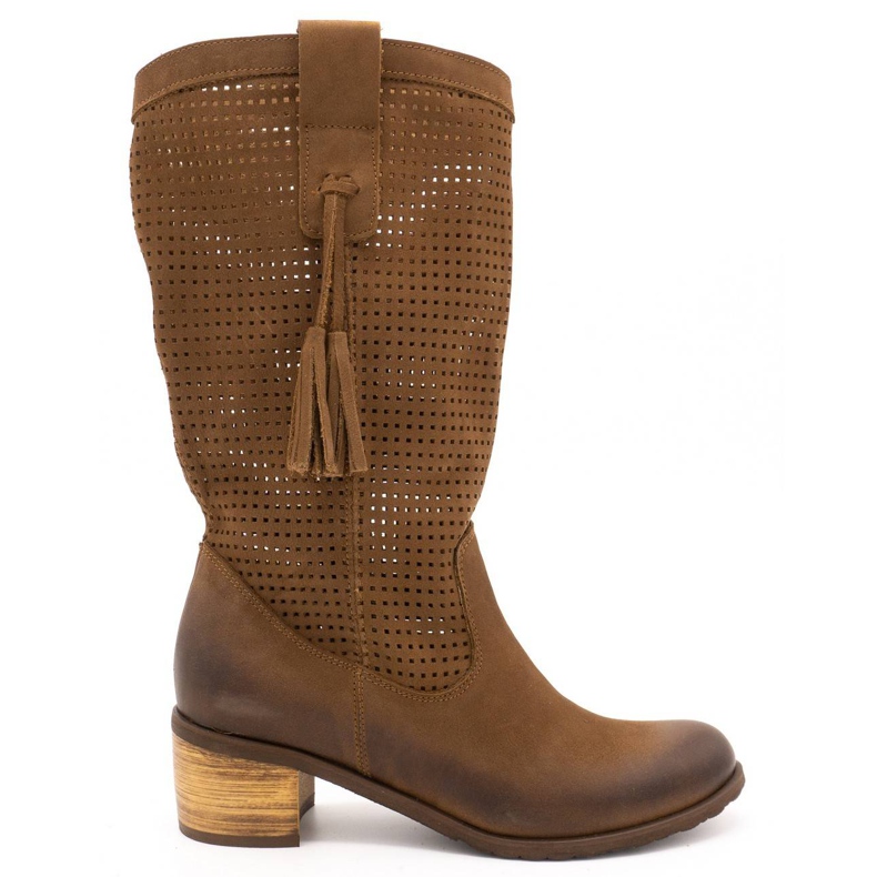 Olivier Kvinnors öppnade stövlar D44 brun