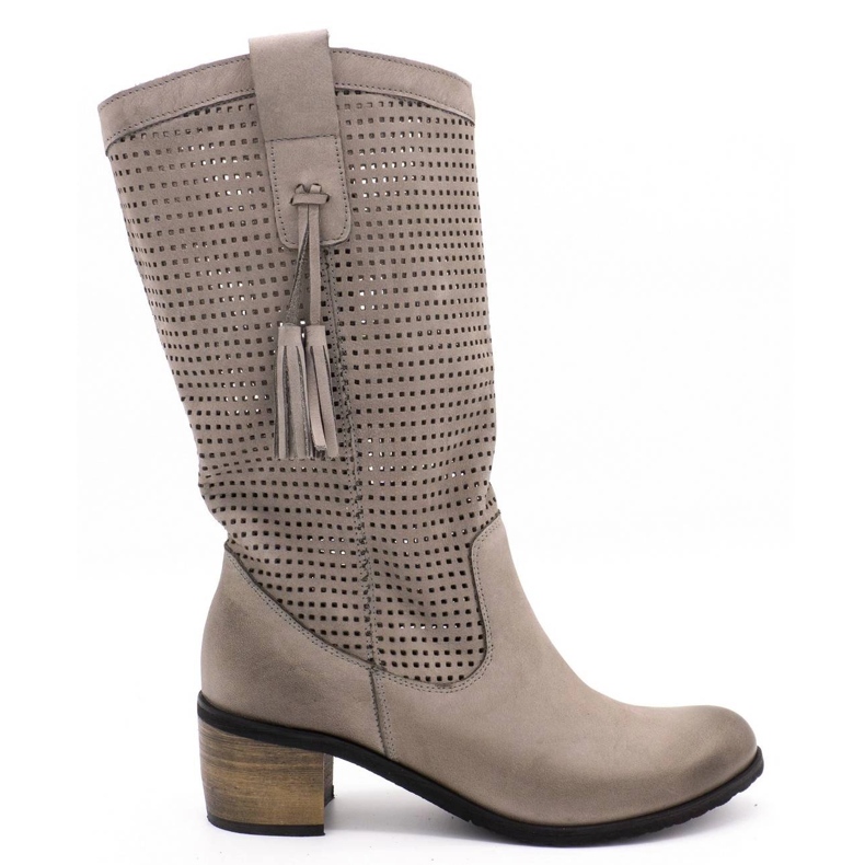 Olivier Kvinnors grå stövlar D44