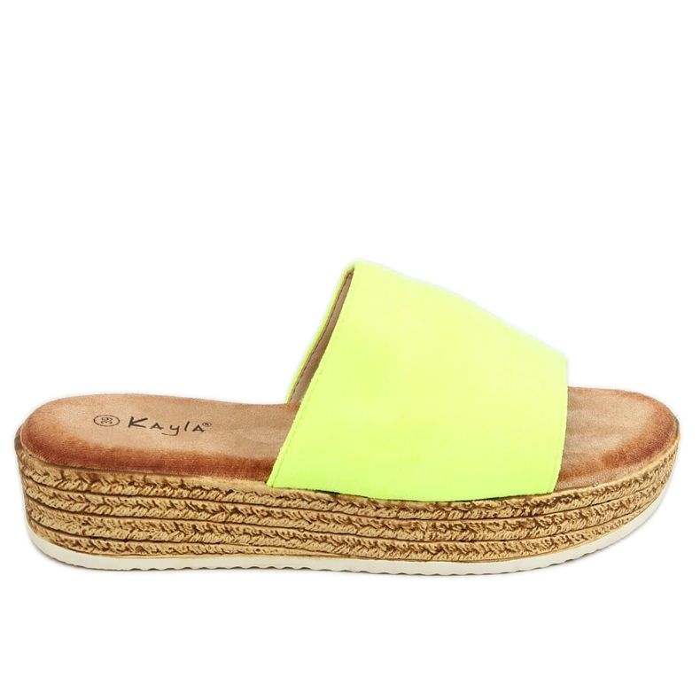 Gul Kvinnors gula tofflor 38846 Fluorescerande gul