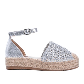 Chaistys silverflätade espadriller