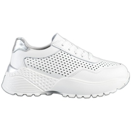 Goodin Moderiktiga läderskor vit