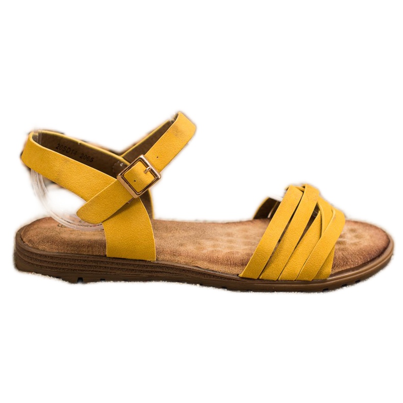 Evento Klassiska sandaler med spänne gul