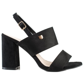 Goodin Sandaler på en bred bar svart