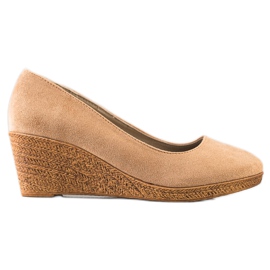 Goodin Lätta kilpumpar beige