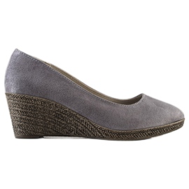 Goodin Lätta kilpumpar grå