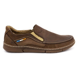 Olivier Slip-on-skor för män 283GT brun